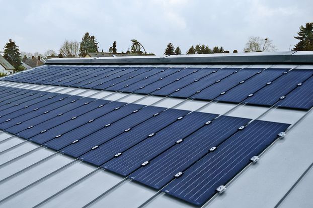 Dach mit Solar-PV